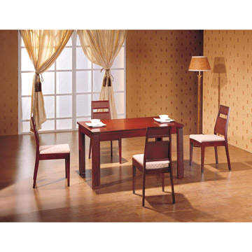 Solid Wood Dining Table & Chairs