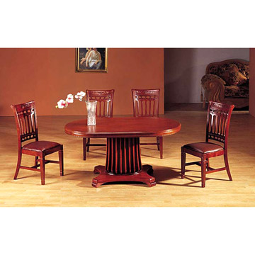 Solid Wood Dining Table & Chairs