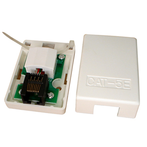 CAT5E surface mount box