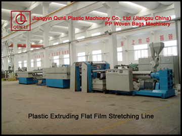 PP Woven Bag Machinery-Plastic Extruding Flat Film Stretching Line