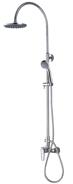 Single handle thermostat shower faucet