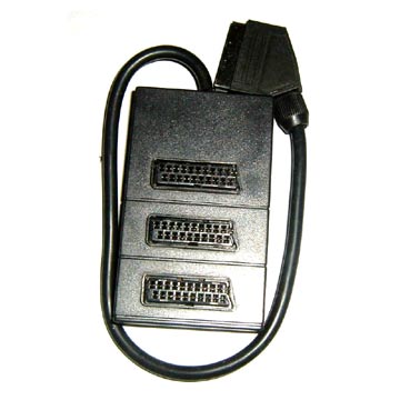 Scart Plugs to 3 x Scart Jack