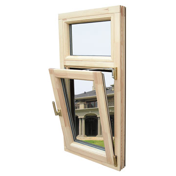 Wooden Inward Tilt-Turn Windows with Aluminum Cladding