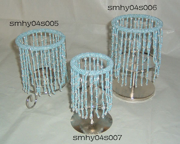 Beaded candle holders
