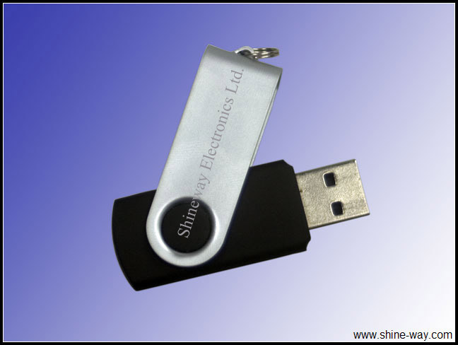 USB Flash Disks with Revolving Metal Cover