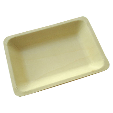 Natural Wooden Tray and Vessel