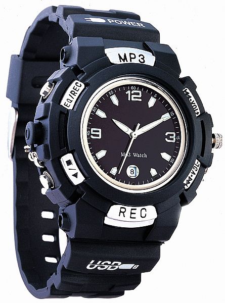 MP3 Spy Watch With Recorder