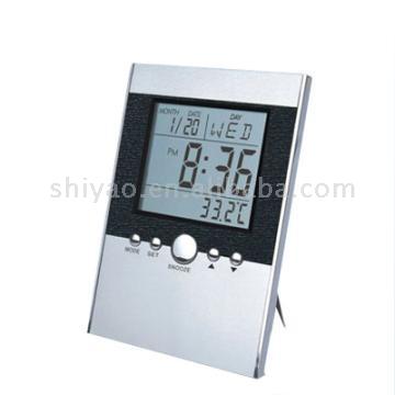 Desktop Thermometer Calendar Clock with