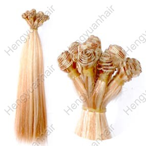 Remy hair handtied weft