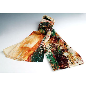 Silk-Wool Printed Scarfs