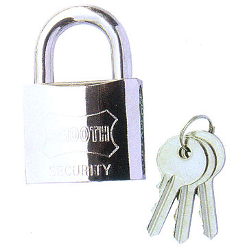 Electroplated Iron Padlocks with Normal Keys