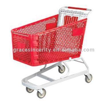 180L Plastic Shopping Carts