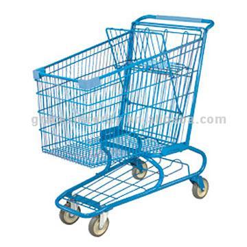 180L Powder Coated Shopping Carts