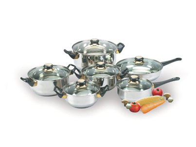 12pcs S/S Cookware Set