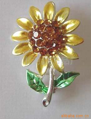 brooch with rinestones