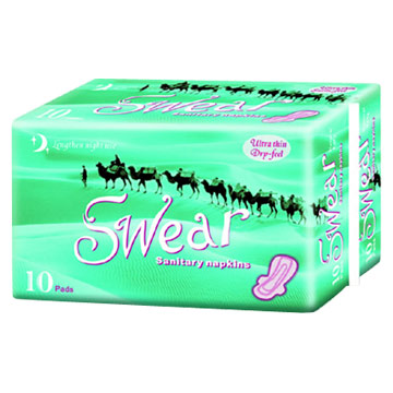 Dry-Weave Super Long Ultrathin Sanitary Napkins