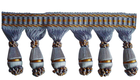 Wood Beads Fringe Series (HSE6287)