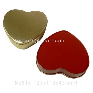 Heart Shaped Tin Boxes