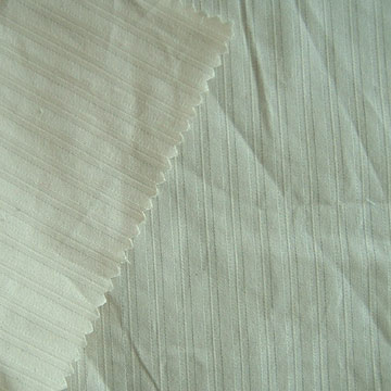 Plain Stripe Greige Fabric