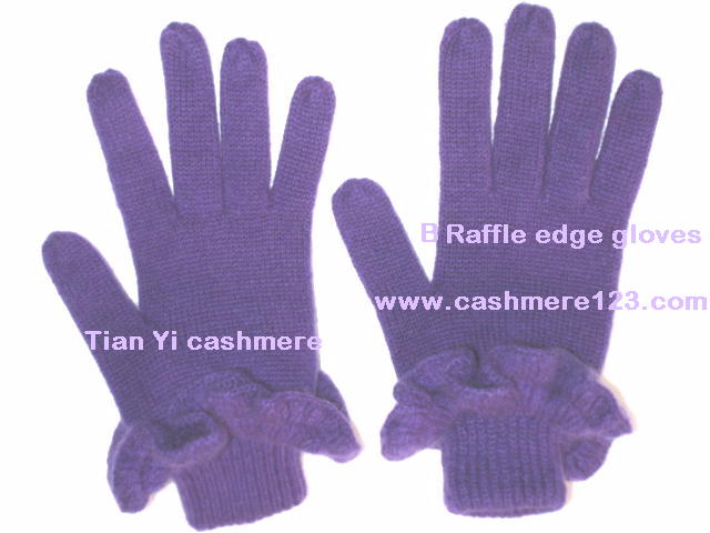 raffle cashmere gloves