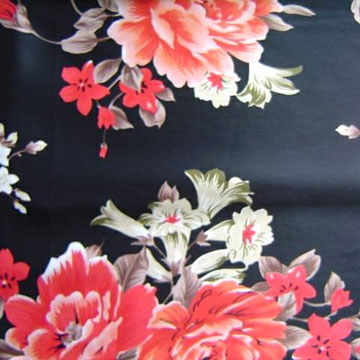 Printed Spandex Satin Fabrics