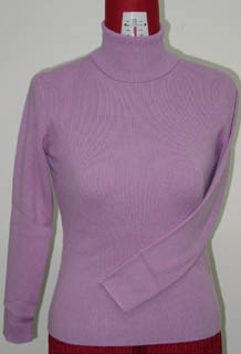 cashmere sweaters lady's turtle neck L-S pullover