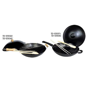 12-14&quot; Non-Stick Chinese Wok Sets