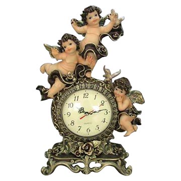 Polyresin Angel Clocks
