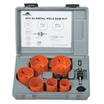 9pc Bi-Metal Hole Saw Kits