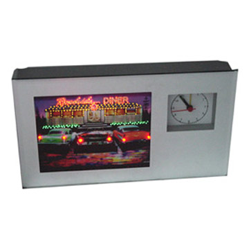 Motion Clock With Led & Optical Fiber Pictures
