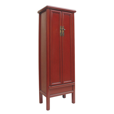 Red high cabinet