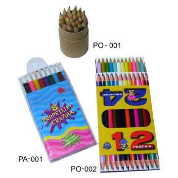 Pencils, Color Pencils and Crayons