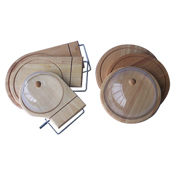 Rubber Wood Cheese Boards or Slicers