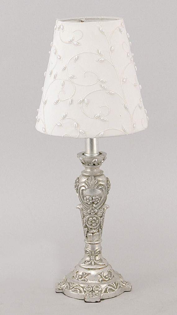 Polyresin Table Lamp With Fabric Shades