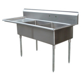 Two Compartments Stainless Steel Sink