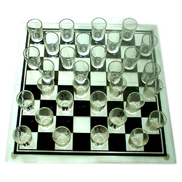 Chess with Shot Glass