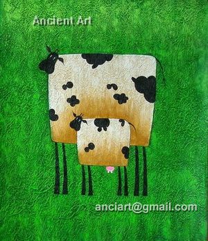 Abstract Animal ( Painting on Stretched Canvas)