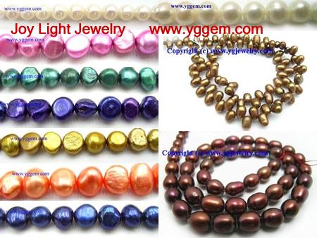 Freshwater pearl beads, jewelry beads