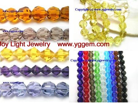 Chinese glass crystal beads, jewelry beads, findings, supplies
