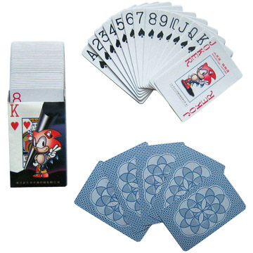 Playing Cards with Big Letter