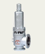 Spring full bore type safety valve with a radiator