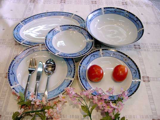 European style 20 pcs porcelain dinner set