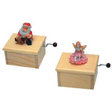 Wooden Handled Music Boxes
