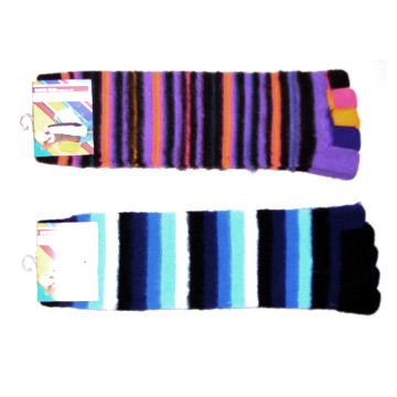 Knitted Five-Toe Socks