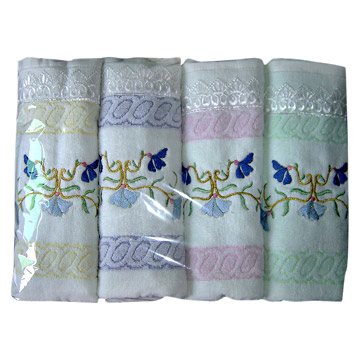 Cotton Jacquard Face Towels