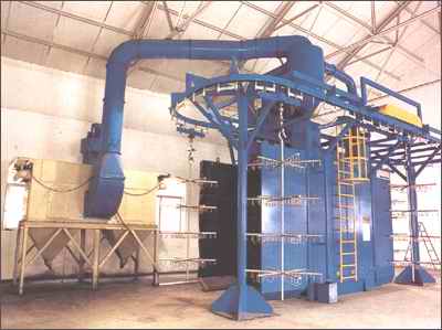 Chain type Shot blasting and Cleaning Machine