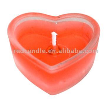 Red Heart Candles