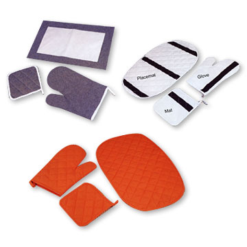 Mat, Glove, & Placemat Set