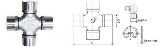 Universal Joint with 4 Plain Round Bearings