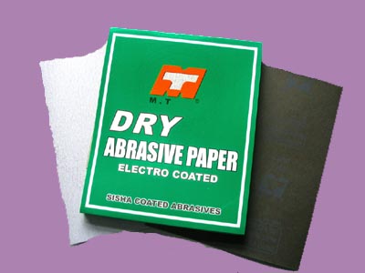 Dry sand paper